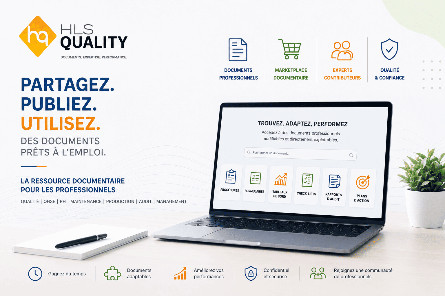 HLS Quality : une plateforme professionnelle pour partager, publier et utiliser des documents prêts à l’emploi