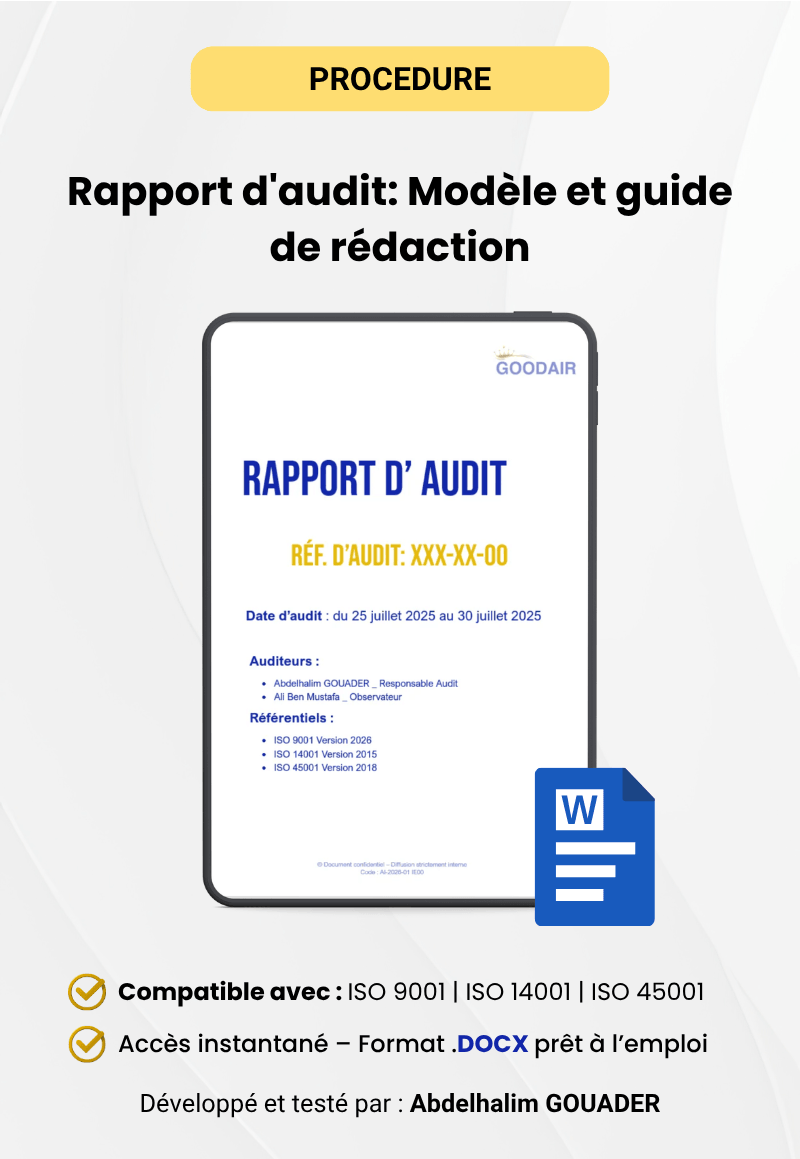 Rapport d'audit Modèle et guide de rédaction