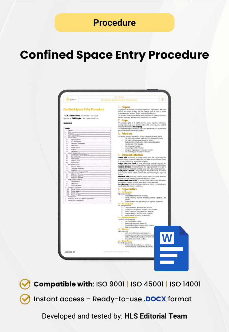 Confined Space Entry Procedure