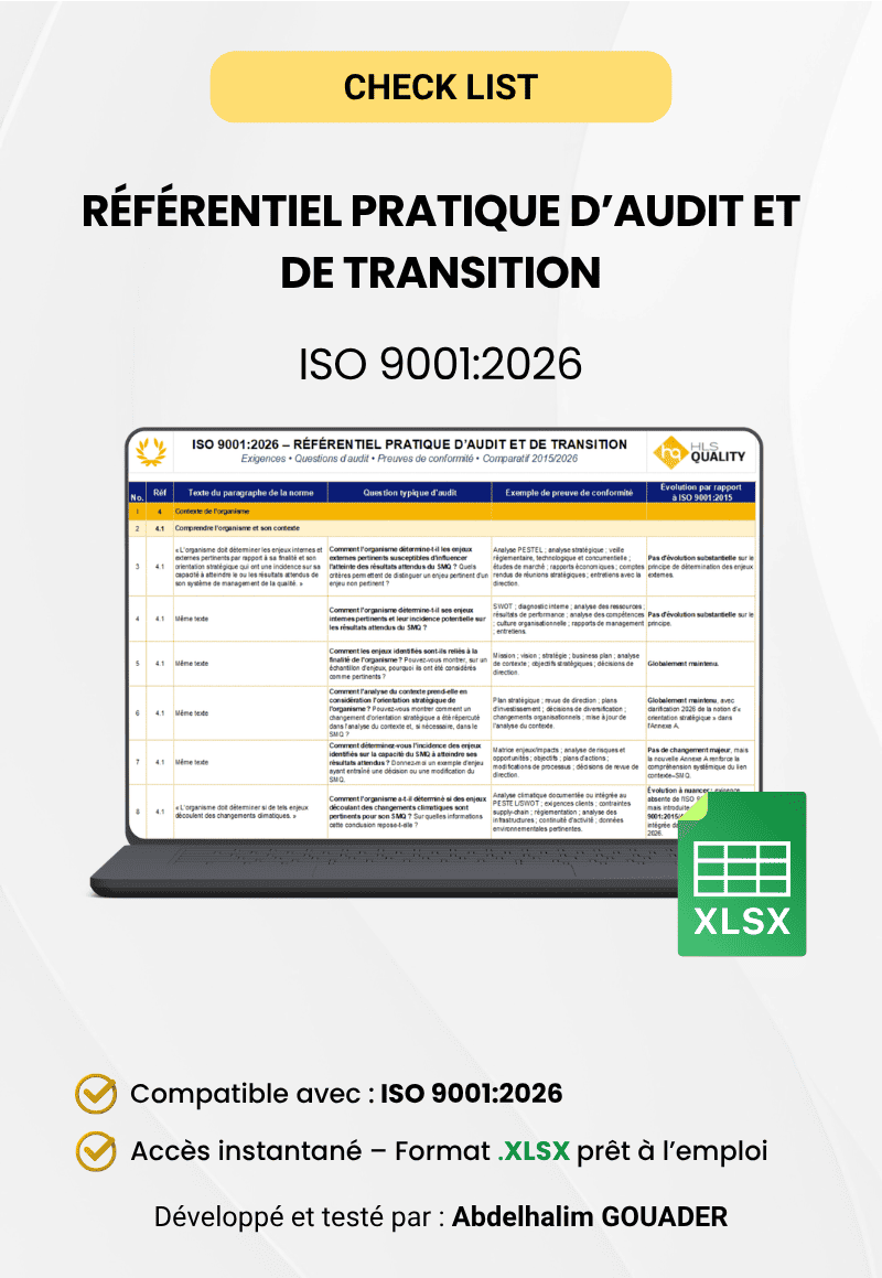 ISO 9001:2026 – Référentiel pratique d’audit et de transition