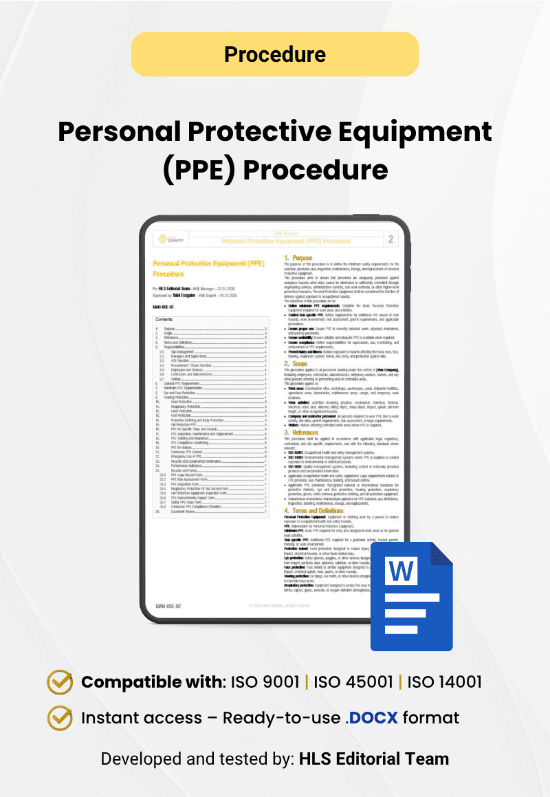 Personal Protective Equipment (PPE) Procedure