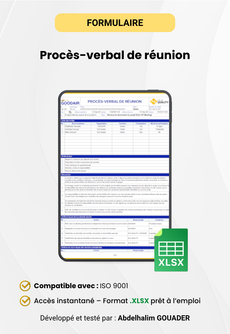 Procès-verbal de réunion